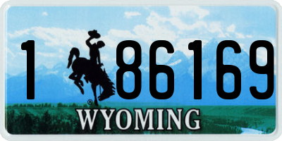 WY license plate 186169
