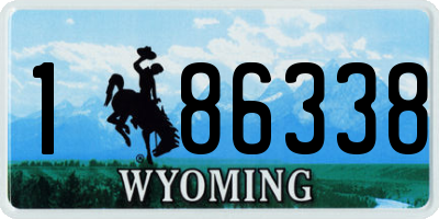 WY license plate 186338