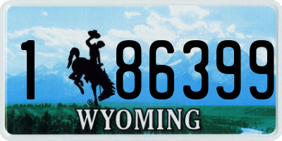 WY license plate 186399