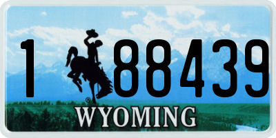 WY license plate 188439