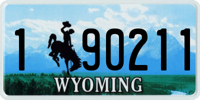 WY license plate 190211