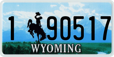 WY license plate 190517