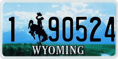 WY license plate 190524