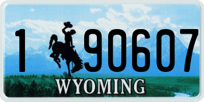 WY license plate 190607