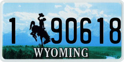 WY license plate 190618