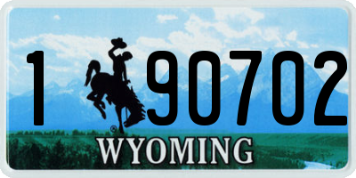 WY license plate 190702