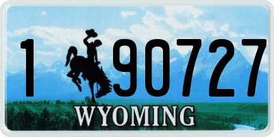 WY license plate 190727