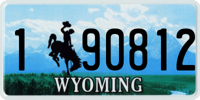 WY license plate 190812