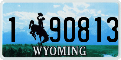 WY license plate 190813