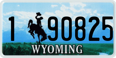 WY license plate 190825