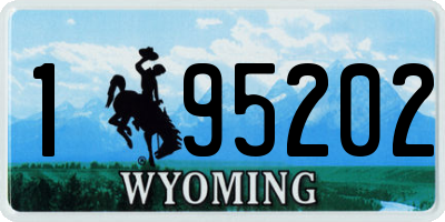 WY license plate 195202