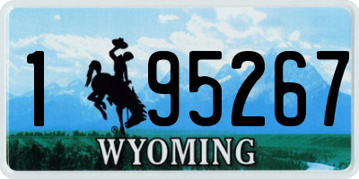 WY license plate 195267
