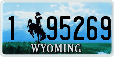 WY license plate 195269