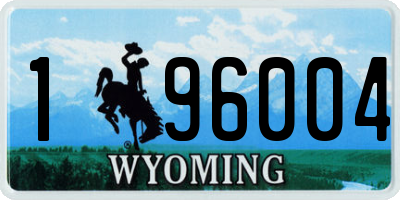 WY license plate 196004