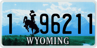 WY license plate 196211