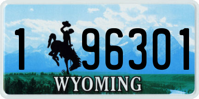 WY license plate 196301