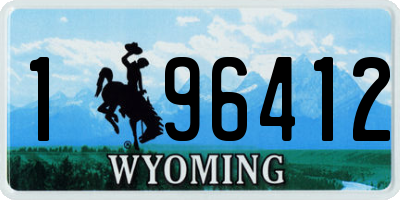 WY license plate 196412