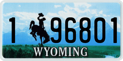 WY license plate 196801