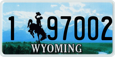 WY license plate 197002
