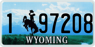 WY license plate 197208