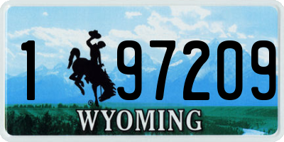 WY license plate 197209