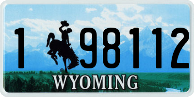 WY license plate 198112