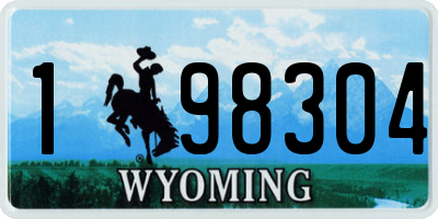 WY license plate 198304