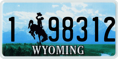 WY license plate 198312