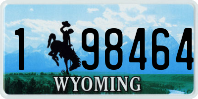 WY license plate 198464