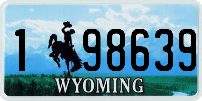WY license plate 198639