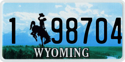 WY license plate 198704