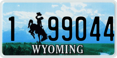 WY license plate 199044