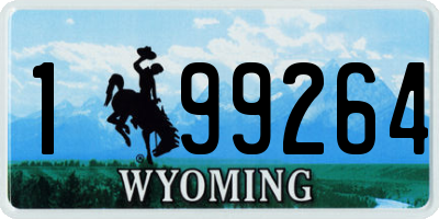 WY license plate 199264