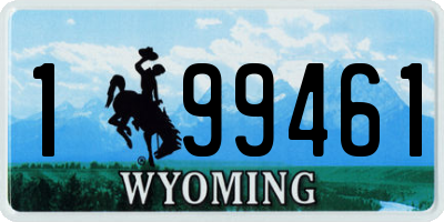 WY license plate 199461