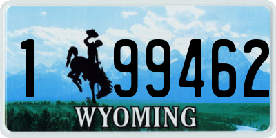 WY license plate 199462