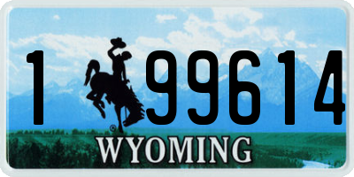 WY license plate 199614