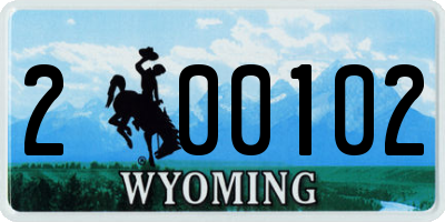 WY license plate 200102