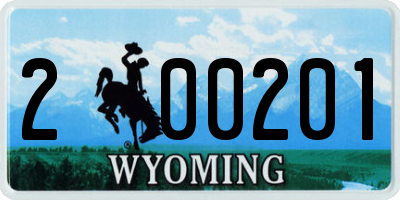 WY license plate 200201
