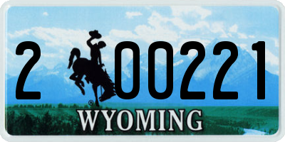WY license plate 200221