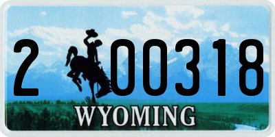 WY license plate 200318