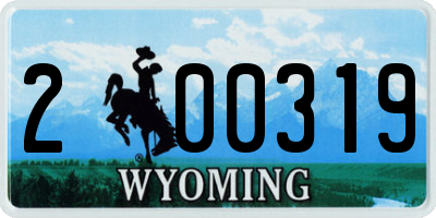 WY license plate 200319