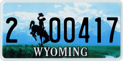 WY license plate 200417
