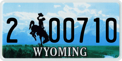 WY license plate 200710