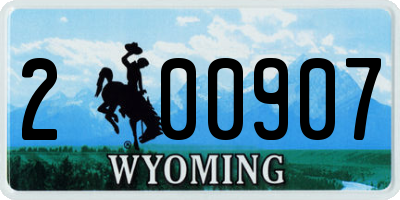 WY license plate 200907