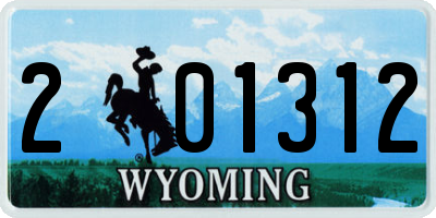 WY license plate 201312
