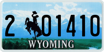 WY license plate 201410