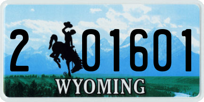 WY license plate 201601
