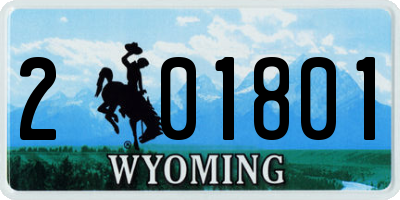 WY license plate 201801