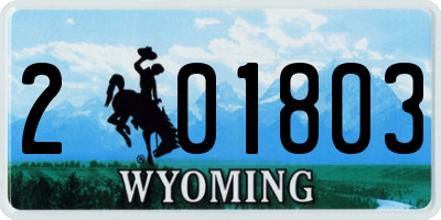 WY license plate 201803