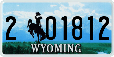 WY license plate 201812